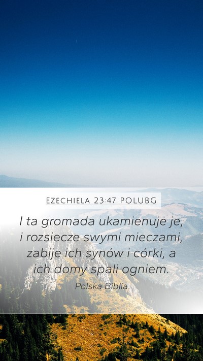 Ezechiela 23:47 POLUBG Bible Verse Image