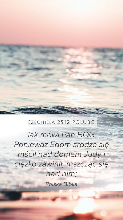 Ezechiela 25:12 POLUBG Bible Verse Image