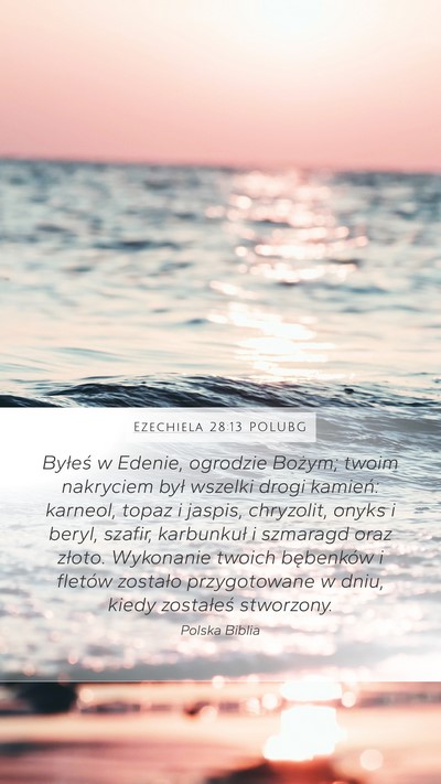 Ezechiela 28:13 POLUBG Bible Verse Image