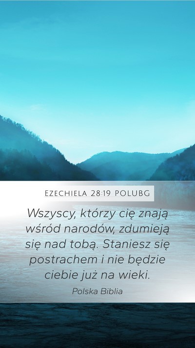 Ezechiela 28:19 POLUBG Bible Verse Image