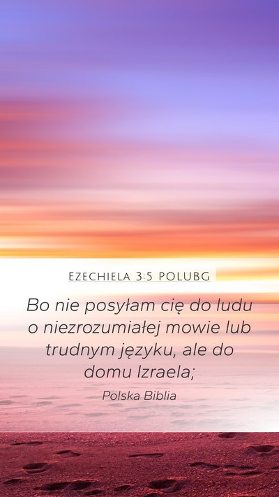 Ezechiela 3:5 POLUBG Bible Verse Image