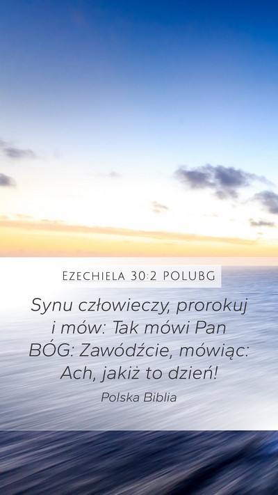 Ezechiela 30:2 POLUBG Bible Verse Image