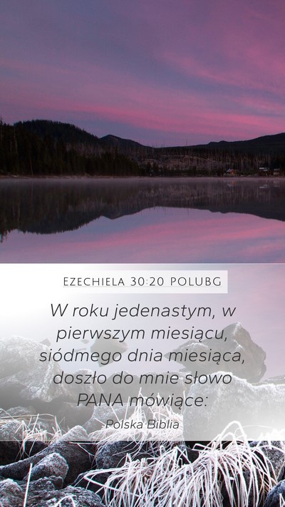 Ezechiela 30:20 POLUBG Bible Verse Image