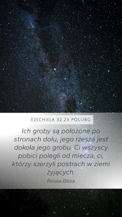 Ezechiela 32:23 POLUBG Bible Verse Image