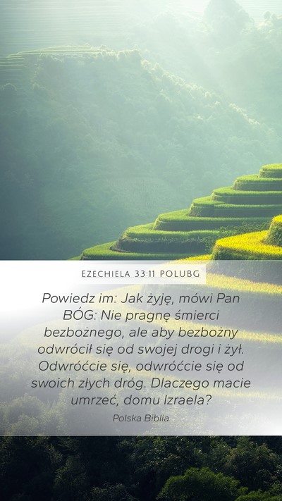 Ezechiela 33:11 POLUBG Bible Verse Image