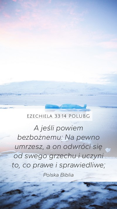 Ezechiela 33:14 POLUBG Bible Verse Image