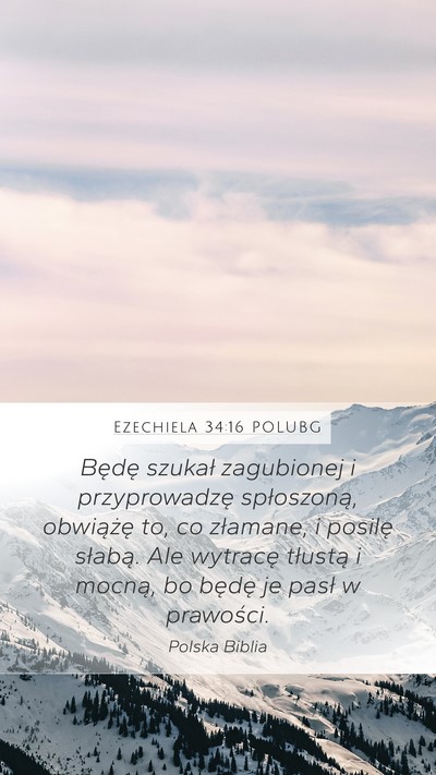 Ezechiela 34:16 POLUBG Bible Verse Image
