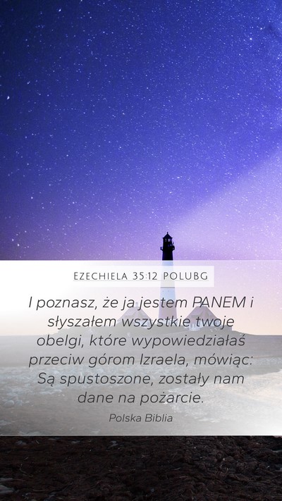 Ezechiela 35:12 POLUBG Bible Verse Image