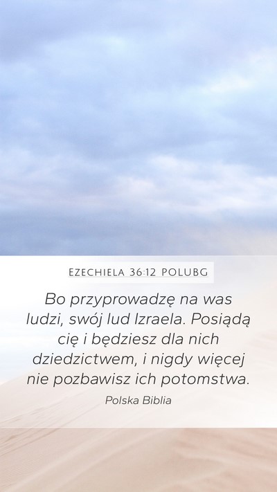 Ezechiela 36:12 POLUBG Bible Verse Image