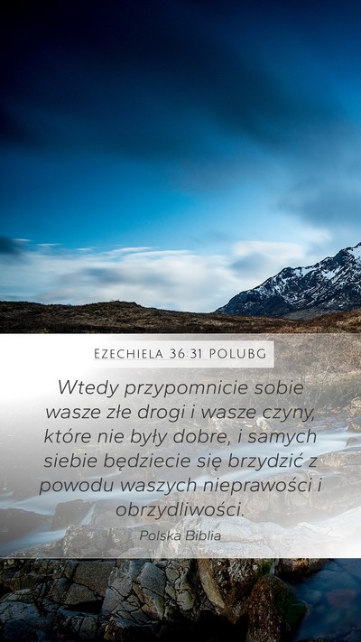 Ezechiela 36:31 POLUBG Bible Verse Image