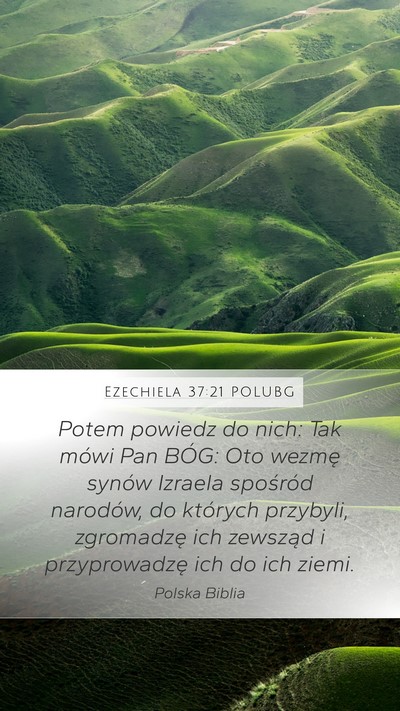 Ezechiela 37:21 POLUBG Bible Verse Image