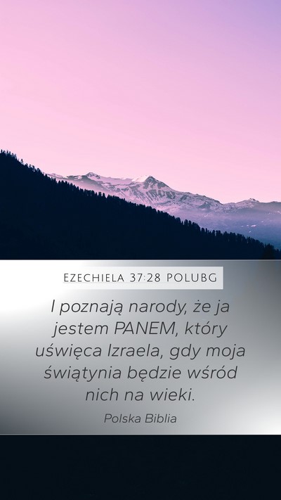 Ezechiela 37:28 POLUBG Bible Verse Image