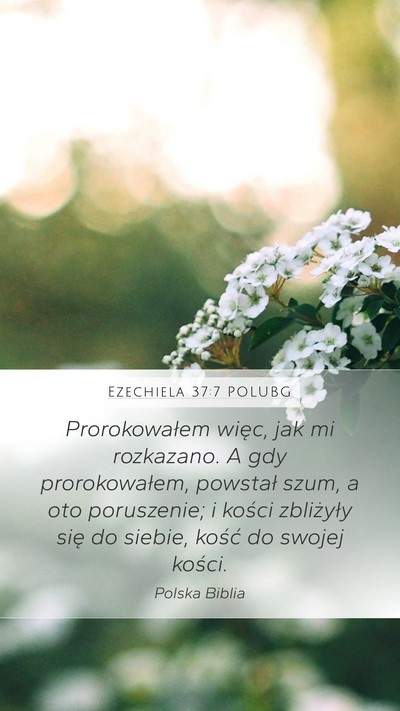 Ezechiela 37:7 POLUBG Bible Verse Image