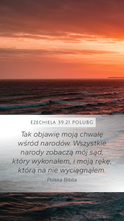 Ezechiela 39:21 POLUBG Bible Verse Image