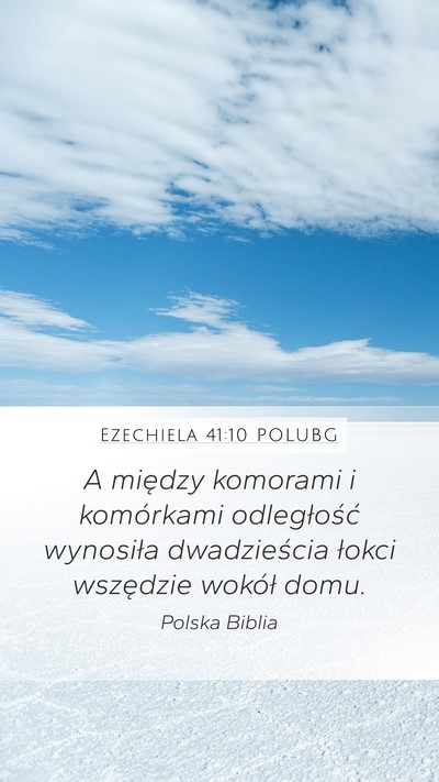 Ezechiela 41:10 POLUBG Bible Verse Image