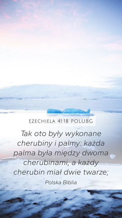 Ezechiela 41:18 POLUBG Bible Verse Image