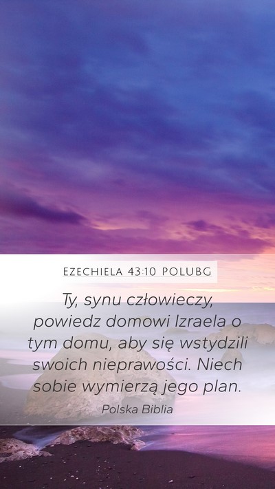Ezechiela 43:10 POLUBG Bible Verse Image