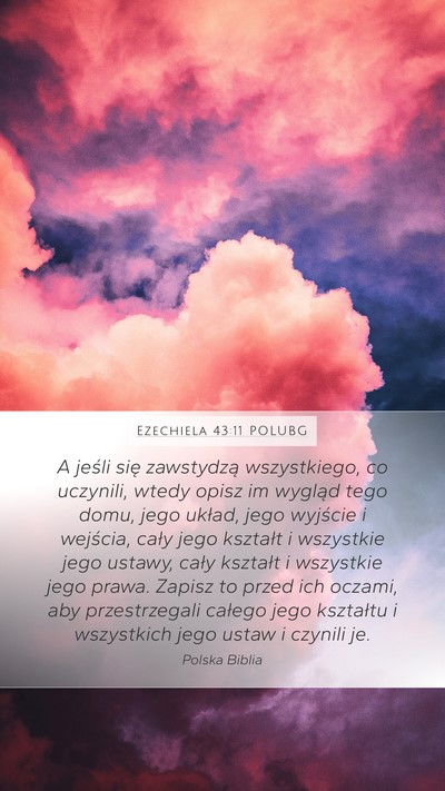 Ezechiela 43:11 POLUBG Bible Verse Image