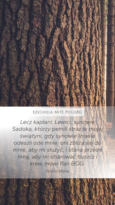 Ezechiela 44:15 POLUBG Bible Verse Image