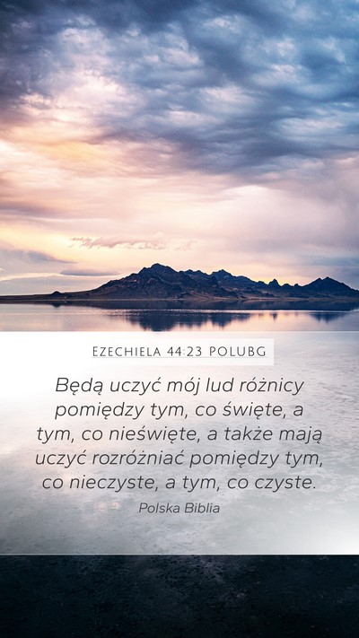 Ezechiela 44:23 POLUBG Bible Verse Image