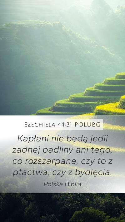 Ezechiela 44:31 POLUBG Bible Verse Image