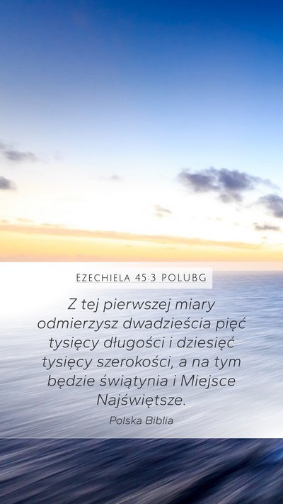 Ezechiela 45:3 POLUBG Bible Verse Image