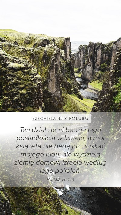 Ezechiela 45:8 POLUBG Bible Verse Image