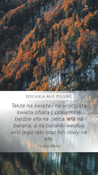 Ezechiela 46:11 POLUBG Bible Verse Image
