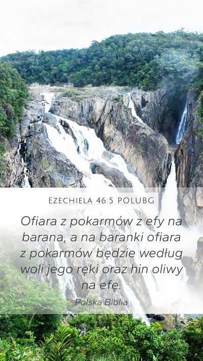 Ezechiela 46:5 POLUBG Bible Verse Image