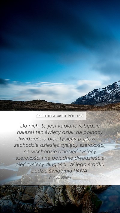 Ezechiela 48:10 POLUBG Bible Verse Image