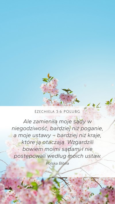 Ezechiela 5:6 POLUBG Bible Verse Image