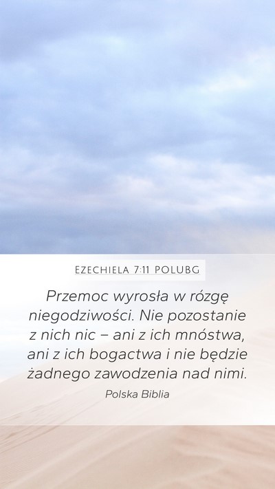 Ezechiela 7:11 POLUBG Bible Verse Image