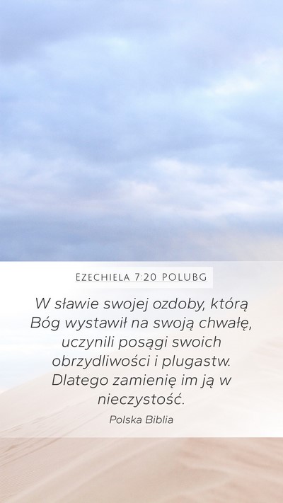 Ezechiela 7:20 POLUBG Bible Verse Image