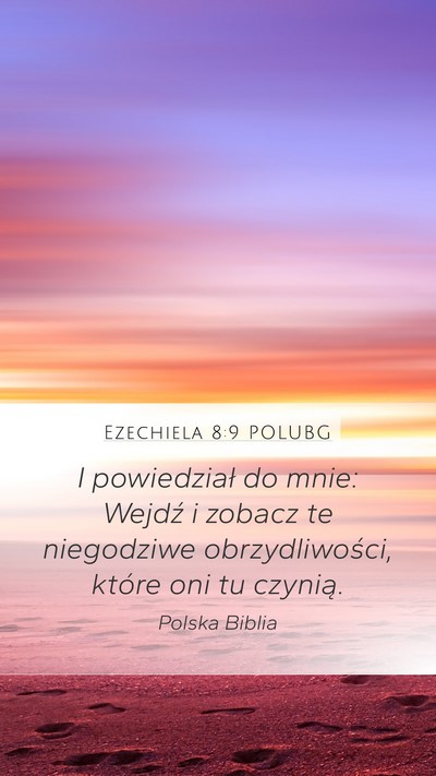 Ezechiela 8:9 POLUBG Bible Verse Image