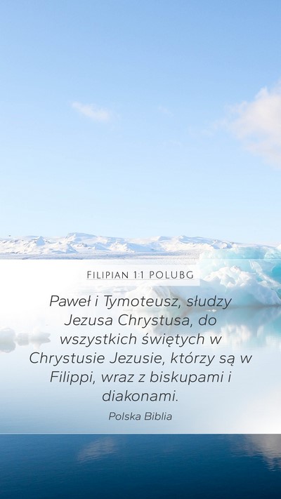 Filipian 1:1 POLUBG Bible Verse Image