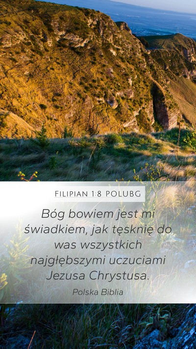 Filipian 1:8 POLUBG Bible Verse Image