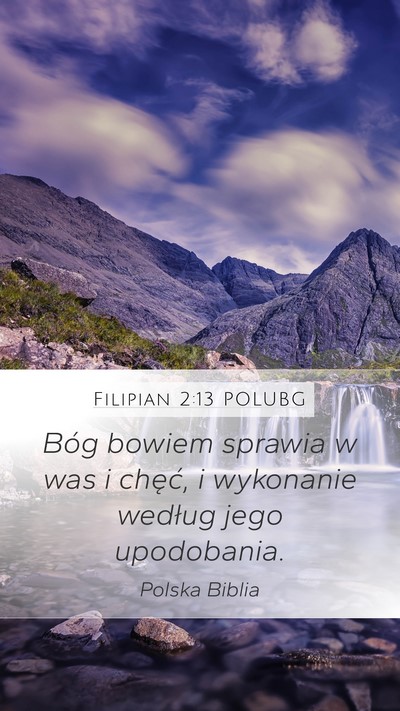 Filipian 2:13 POLUBG Bible Verse Image
