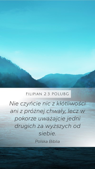 Filipian 2:3 POLUBG Bible Verse Image