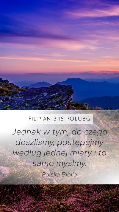 Filipian 3:16 POLUBG Bible Verse Image