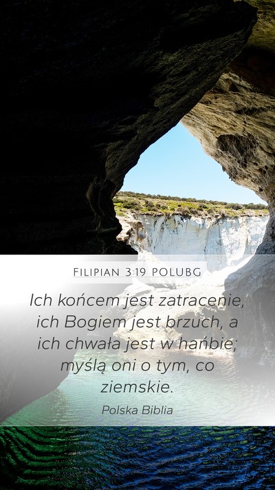 Filipian 3:19 POLUBG Bible Verse Image