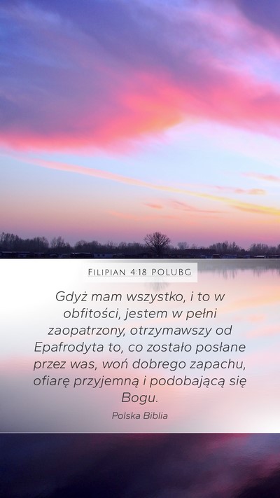 Filipian 4:18 POLUBG Bible Verse Image