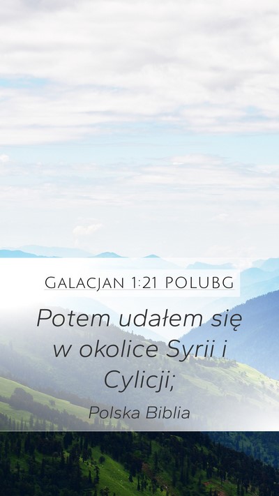Galacjan 1:21 POLUBG Bible Verse Image