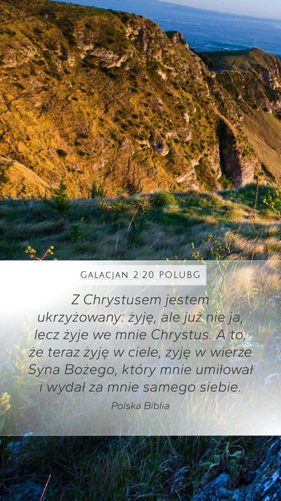 Galacjan 2:20 POLUBG Bible Verse Image