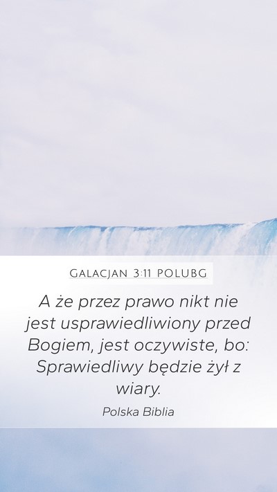 Galacjan 3:11 POLUBG Bible Verse Image