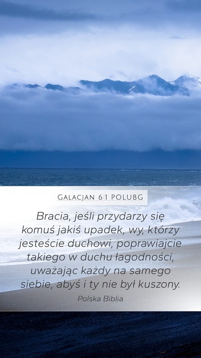 Galacjan 6:1 POLUBG Bible Verse Image