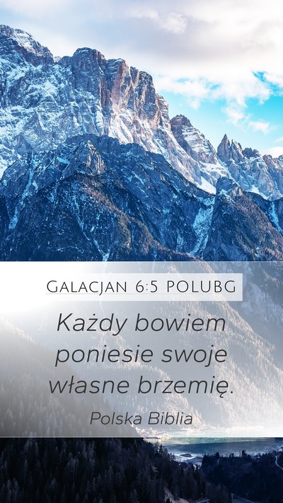 Galacjan 6:5 POLUBG Bible Verse Image