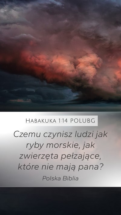 Habakuka 1:14 POLUBG Bible Verse Image
