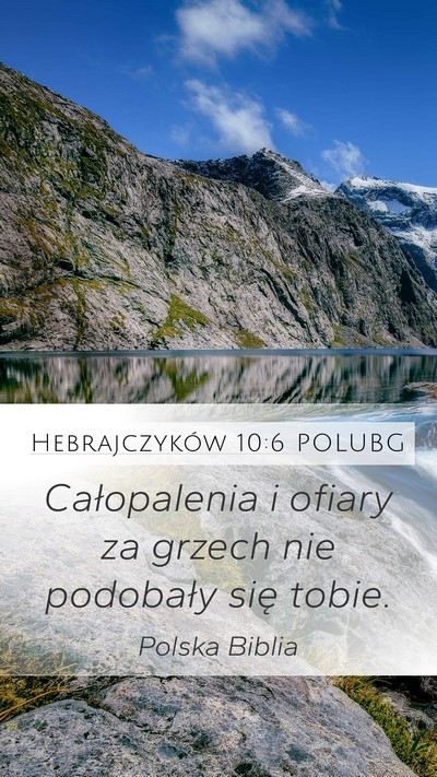Hebrajczyków 10:6 POLUBG Bible Verse Image