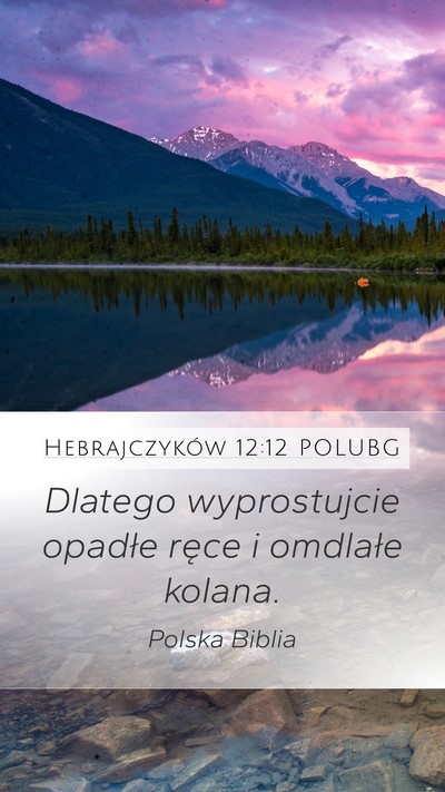 Hebrajczyków 12:12 POLUBG Bible Verse Image