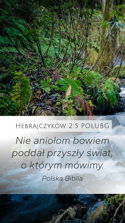 Hebrajczyków 2:5 POLUBG Bible Verse Image